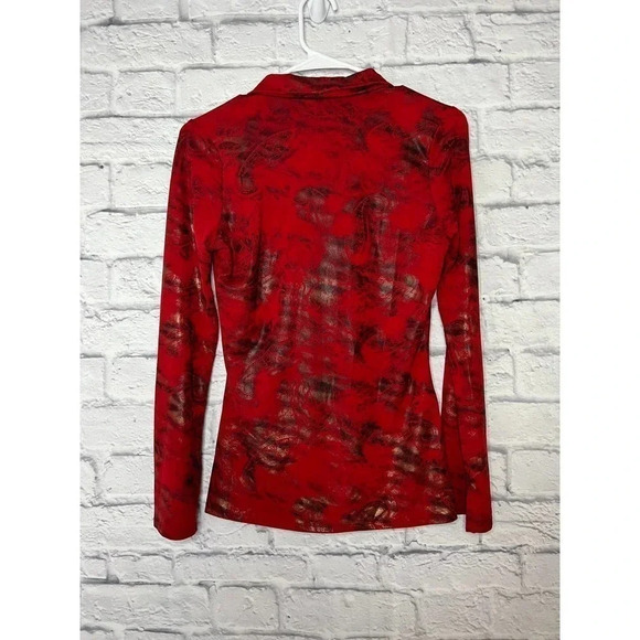 Vintage Moa Moa red long sleeve top. - Picture 5 of 5